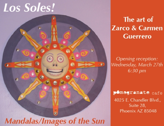 Los Soles! The art of Zarco and Carmen Guerrero at Pomegranate Cafe