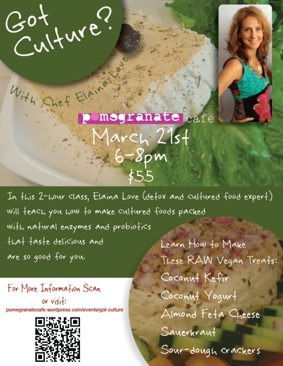 Chef Elaina Love is back for another class at Pomegranate Cafe!